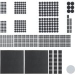 Patins en feutre lot de 2400, 20 plaques  dcouper inclus, autocollants, antidrapants, diffrentes ...