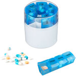 Relaxdays pilulier 7 jours 4 compartiments, boîte médicament, semainier, matin, midi, soir, nuit, sans ... Relaxdays pilulier 7 jours 4 compartiments, boîte médicament, semainier, matin, midi, soir, nuit, sans ...