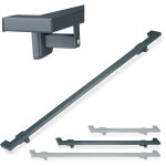 Rampe d'escalier, 150 cm, main courante escalier, acier mat, fixation murale, intrieur mtal, anthracite ...