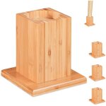 Relaxdays rehausseurs de meuble en lot de 4, Élévateurs 14 cm, tables, chaises, autres meubles, 5x14, ... Relaxdays rehausseurs de meuble en lot de 4, Élévateurs 14 cm, tables, chaises, autres meubles, 5x14, ...