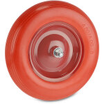 Relaxdays roue de brouette 4. 80 4. 00 - 8, pneu en caoutchouc plein avec jante acier, charge 120 kg, ...