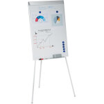 Tableau blanc, magn�tique, hauteur r�glable, tr�pied, rangement stylos, cadre en alu, hxl: 90 x 60 cm, ...