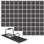 Relaxdays - tapis de sol protection, lot de 72, 30x30 cm dalle amortissante chocs, 1cm paisseur bruit ...