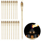 Torche de jardin en lot de 20, flambeaux en bambou, avec mèche, éclairage d'ambiance, hauteur : 90 cm, ... Torche de jardin en lot de 20, flambeaux en bambou, avec mèche, éclairage d'ambiance, hauteur : 90 cm, ...