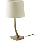 Faro rem - lampe de table ronde tapered beige, e27