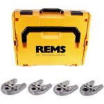 Rems - set pinces à sertir mini (mâchoires) profil v 15 + 18 + 22 + 28 l - boxx Rems - set pinces à sertir mini (mâchoires) profil v 15 + 18 + 22 + 28 l - boxx