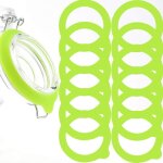 Remplacement de joints de bocal en silicone, joints d'�tanch�it� en silicone �tanche � l'air (vert)