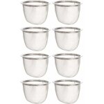 Remplacement de la passoire � th�i�re: 8pcs passoires � th�i�re en acier inoxydable ins�rent un infuseur ...