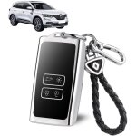 Renault protection coque cl�, coque de cl� de voiture en tpu 4 boutons, porte - cl�s de voiture tpu avec ...