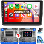 Pour renault trafic mk2 opel vivaro a autoradio wifi gps android 15 carplay bluetooth 2 + 64g cam