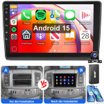 Pour renault trafic mk2 opel vivaro a autoradio wifi gps android 15 carplay bluetooth 4 + 64g dab cam ...