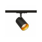 Connor spot cylindrique pour rail monophas� noir / or 230v led gu10 10w