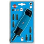 Renvoi d'angle 90 pour visseuse + 6 embouts ph2 - pz1 - pz2 - t15 - t20 - t25