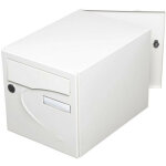 Renz - bo�te aux lettres pr�f�rence, 2 portes blanc 9016