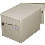 Renz - bo�te aux lettres pr�f�rence 2 portes ivoire 1015