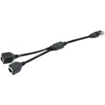 R�partiteur rj45 m�le � 2 femelles un � deux c�ble adaptateur r�seau ethernet lan