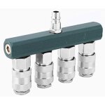 R�partiteur de tuyau d'air � 4 voies, distributeur pneumatique r�partiteur de tuyau d'air � collecteur ...