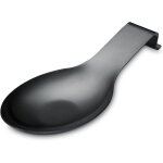 Repose cuill�re en noir mat, porte cuill�re en acier inoxydable pour cuisini�re, porte stensiles de cuisine ...