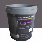 Resinence enduit bton mur, sol carrelage resinence, gris carbone, 4 kg