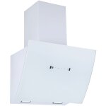 Respekta - hotte d'aspiration 60cm hotte inclin�e blanche � circulation d'air led