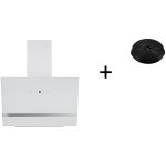 Respekta - hotte d'aspiration 60cm hotte murale hotte inclin�e blanche sans t�te led recyclage de l'air ...