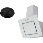 Respekta - hotte d'aspiration hotte inclin�e sans t�te blanc 60 cm led + filtre set de recyclage