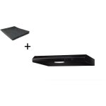 Respekta - hotte d'aspiration hotte murale sous plan esse 60 cm + filtre set de recyclage