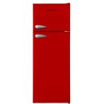 Respekta - rfrigrateur indpendant 171 litres 4 conglateur stand retro 144 cm rouge