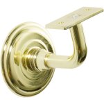 Support de main courante dcor cuir laiton patin