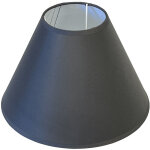 Abat - jour conique gris fonc� 25 cm