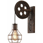 Retro lampe murale industrielle e27 applique eclairage conduite d'eau luminaire decor pour cafe restaurant ...