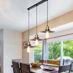 Rétro suspension luminaire industriel barre de 3 lampe, lustre abat - jour vintage plafonnier lampe pour ... Rétro suspension luminaire industriel barre de 3 lampe, lustre abat - jour vintage plafonnier lampe pour ...
