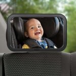 R�troviseur de voiture pour b�b�, rotation � 360�, r�glable et 100 % incassable, installation facile ...