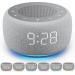 R�veil bluetooth r�tro avec bruit rose, mini - enceinte rechargeable par usb