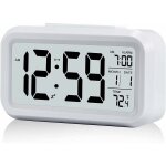 Tinor - rveil digital rveil matin, horloge numrique rveil  pile silencieux pour enfants adultes ...