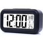 R�veil digital r�veil matin, horloge num�rique r�veil � pile silencieux pour enfants adultes grand �cran ...