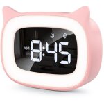 R�veil educatif, led veilleuses pendules horloges de chambre d'enfant kid sleep jour / nuit lumineux, ...