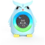R�veil enfant educatif sans fil veilleuse p�dagogique radio lampe 5 couleurs jour nuit(1 pcs)