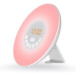 R�veil lumi�re du jour, simulateur d'aube r�veil, simulation lever soleil et du coucher soleil, 6 sons ...