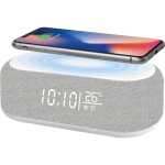 R�veil num�rique, r�veil audio num�rique bluetooth - 9 couleurs de veilleuse, haut - parleur bluetooth, ...
