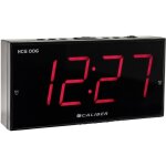 R�veil num�rique caliber hcg006 avec fonction snooze double alarme - noir