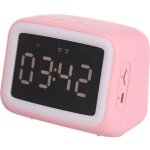 R�veil radio miroir rose aec bt511 - haut - parleur bluetooth st�r�o fm - fonction temp�rature