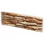 Rev�tement mural en pierre, dalles de b�ton beige de 56 � 21 cm (0, 5 m�), r�sistantes au gel.