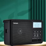 Rf206 radio portable � ondes courtes radio num�rique, r�cepteur am / fm, haut - parleur 8w, �cran lcd, ...