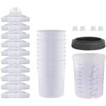 Rhg lot de 10 gobelets de m�lange de peinture - inserts de peinture pour voiture - gobelet doseur avec ...