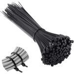 Rhg 500 pi�ces collier de serrage 200 mm x 2, 5 mm, professionnelles attache c�ble, serre c�bles nylon, ...