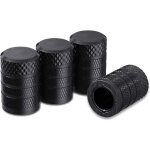 Rhg bouchons de valve de pneu, noirs, lot de 4, r�sistants � la corrosion, universels pour voitures, ...