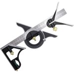 Rhg �querre � combinaison 300mm, �querres de charpentier, r�gle d'angle en acier inoxydable, �querre ...