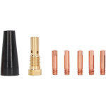 Rhg kit de soudure sans gaz pour pistolet mig 7 pi�ces, accessoires d'�quipement de consommables de torche ...