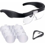 Rhg lunette loupe avec 2 d, fronta grossissantes casque loupe mains libres avec 4 ntils amovibs pour ...
